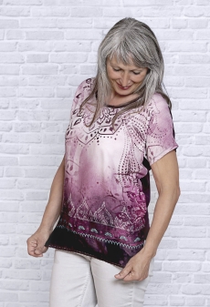 Shirt &quote;Brombeer-Sahne&quote; kurzarm