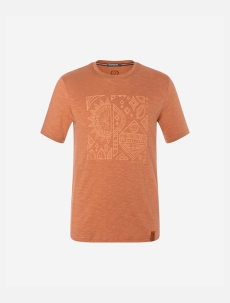 T-Shirt men - Ethno - orange-braun