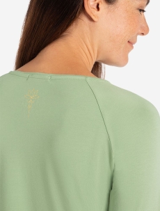 Crop Shirt langarm &quote;Jathara&quote; - matcha