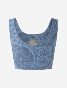 Yoga Bra &quote;Hatha Guna&quote; - enzianblau