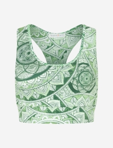 Yoga Bra Flow &quote;Bala&quote; - smaragd
