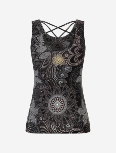 Yoga Top &quote;Maui&quote; - black-nature