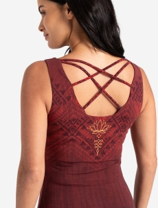 Yoga Top &quote;Shakti&quote; - henna-rot