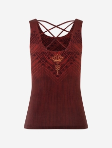Yoga Top &quote;Shakti&quote; - henna-rot