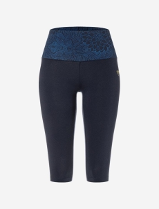 Yoga Leggings Capri Madhya &quote;Madhu&quote; - tiefblau