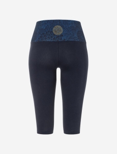 Yoga Leggings Capri Madhya &quote;Madhu&quote; - tiefblau