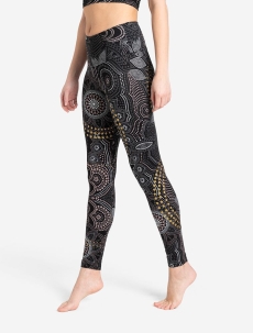 Yoga Leggings Maui - schwarz-natur