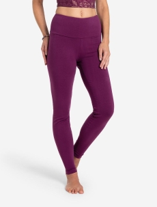 Yoga Leggings Basic &quote;Satya&quote; - viola