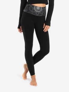 Yoga Leggings &quote;Madhya Maui&quote; - schwarz-natur