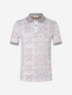 Polo-Shirt naturwei�/chai