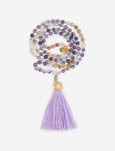 Mala Hridaya Amethyst