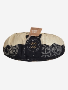 Meditationskissen Halbmond schwarz-natur