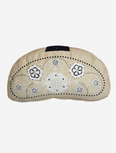 Meditationskissen Halbmond schwarz-natur