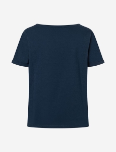 Shirt &quote;Eka Padma&quote; - Kurzarm - tiefblau