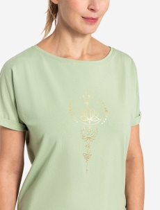 Shirt &quote;Eka Padma&quote; - Kurzarm - matcha