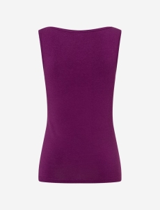 Tanktop Bambus high-neck - viola