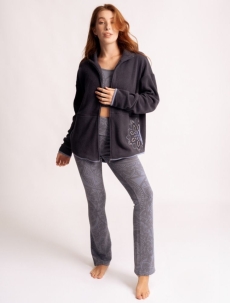 Baumwollfleecejacke &quote;Mena&quote; - indiblau