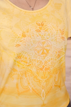 Shirt &quote;Summerfeeling&quote; - sonnengelb