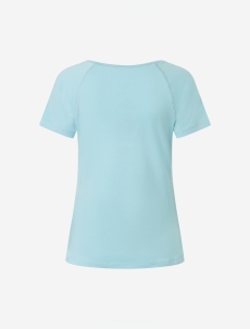 Shirt &quote;Raglan&quote; OM Herz - blue-breeze