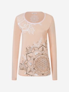 Pyjama Longsleeve apricot/sahara