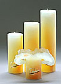 Lotus Pastell Kerze Golden Light Gr. II - 23cm