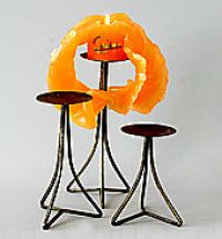 Lotuskerzen-St�nder Tria Eisen - 20cm