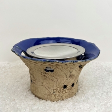 Räucherofen GEVIS blau (inkl. Teelicht, Sieb und Sand)