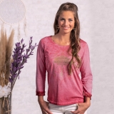 Shirt 3/4-Arm Peaceful Lotus pink-orchidee
