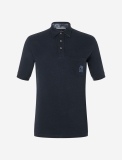 Polo-Shirt Kurzarm Bambus Piqu� dunkelblau