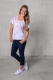 T-Shirt &quote;Fancy&quote; - wei� bunt