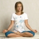 Raglan-Shirt Yoga Flower