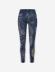 Yoga Leggings &quote;Maui&quote; - tiefblau-natur
