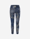 Yoga Leggings &quote;Maui&quote; - tiefblau-natur