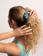 Scrunchie Madhu kristallblau