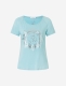 Shirt &quote;Raglan&quote; OM Herz - blue-breeze