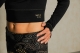 Longsleeve &quote;Crop Shirt&quote; schwarz