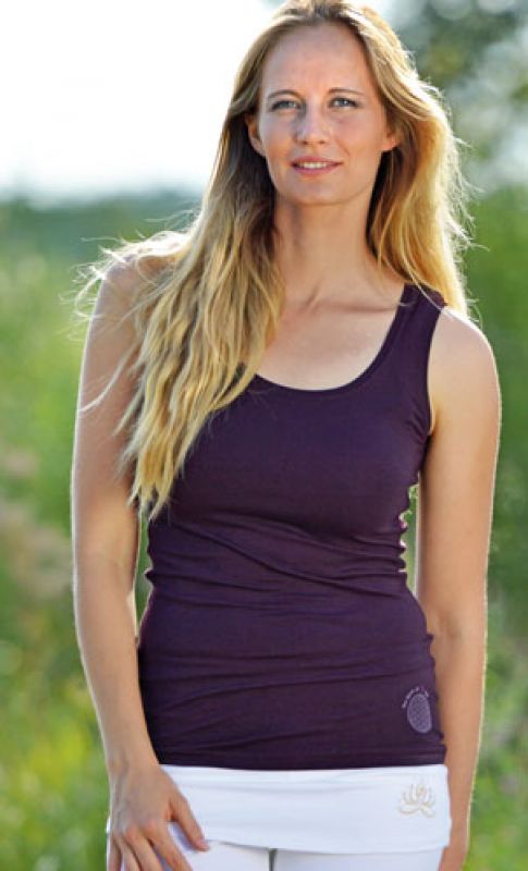 Women Top - Bambus - schwarz - 8289