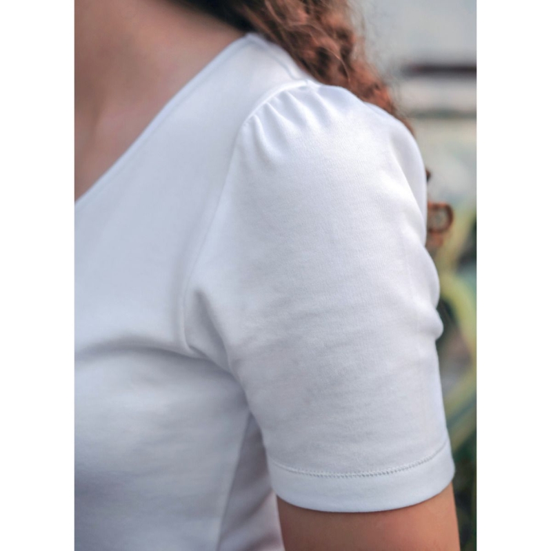 Shirt Lotus mit Raffrmel