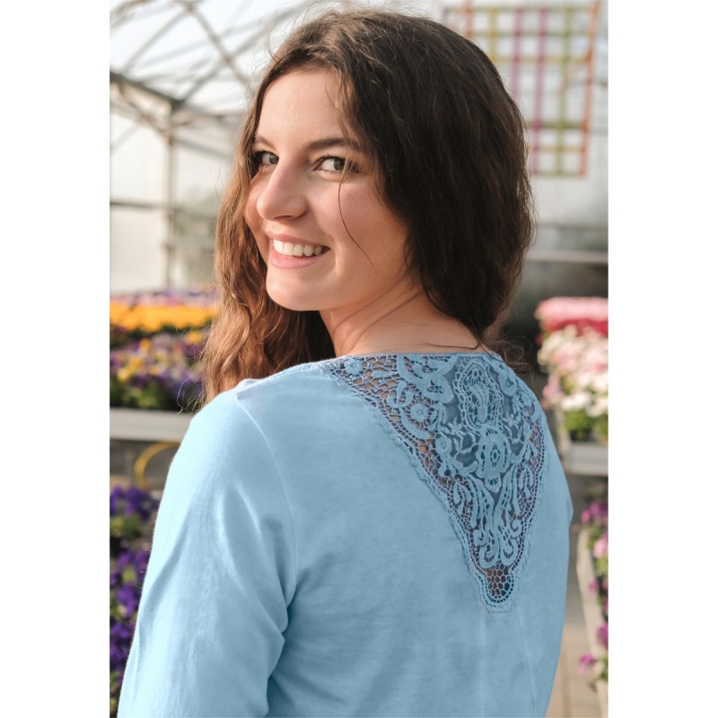 Women Shirt ¾ Arm - Peaceful Lotus - 2547