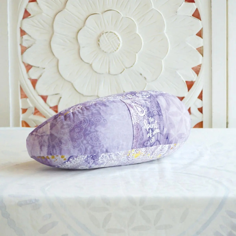 Meditationskissen Halbmond flieder