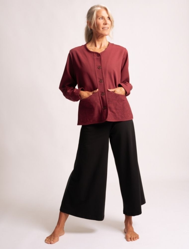 Canvasjacke &quote;Navun&quote; - tiefrot