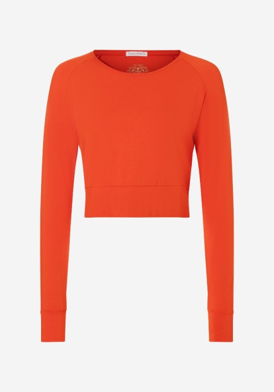Crop Shirt langarm &quote;Jathara&quote; - harissa