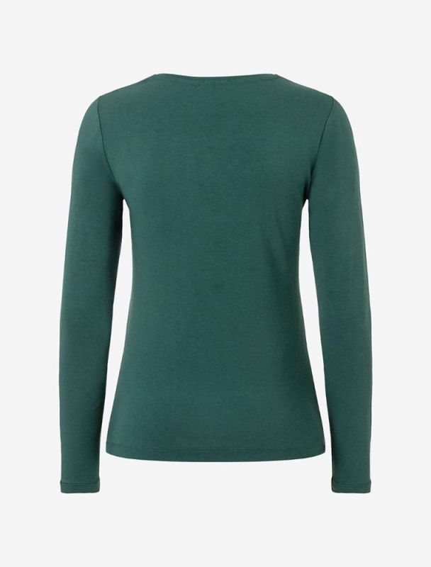 Langarm-Shirt &quote;Mabu Chakra&quote; - smaragd