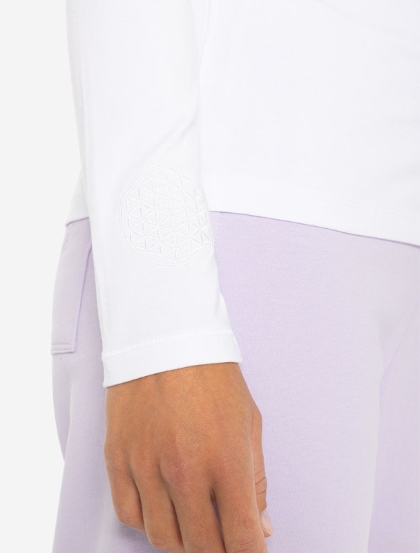 Langarm-Shirt &quote;Mabu Chakra&quote; - wei�