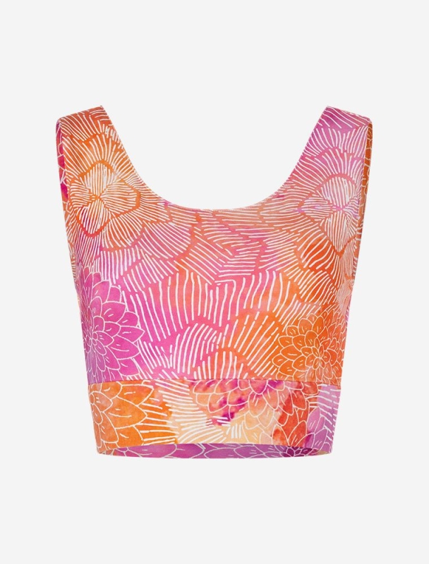 Yoga Bra Hatha &quote;Madhu&quote; - fuchsia