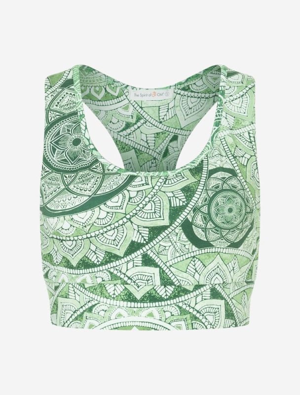 Yoga Bra Flow &quote;Bala&quote; - smaragd