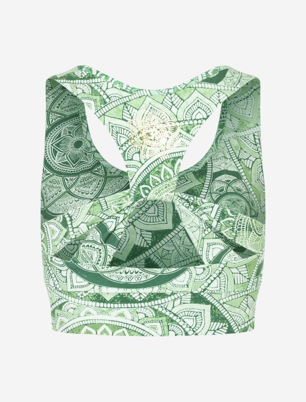 Yoga Bra Flow &quote;Bala&quote; - smaragd