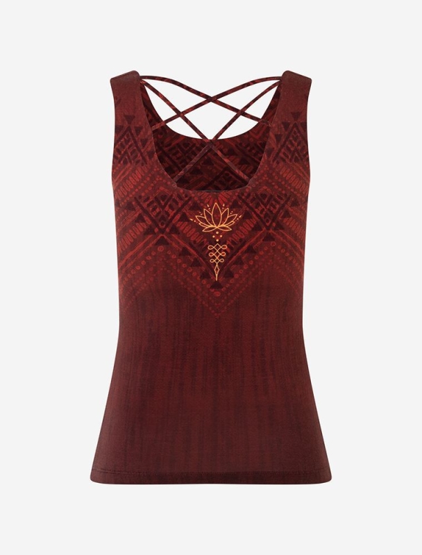 Yoga Top Shakti - henna-rot