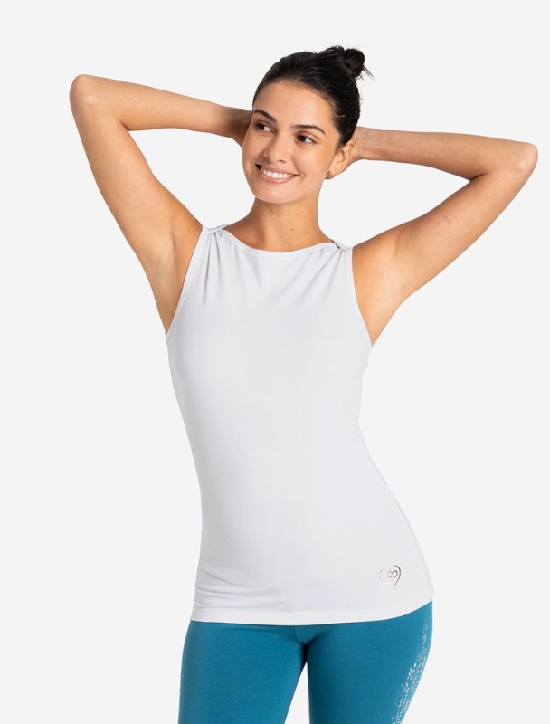 Tanktop Bambus high-neck - wei�