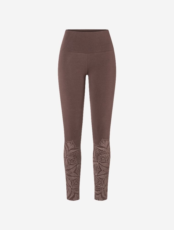 Yoga Leggings &quote;Indu&quote; - braun